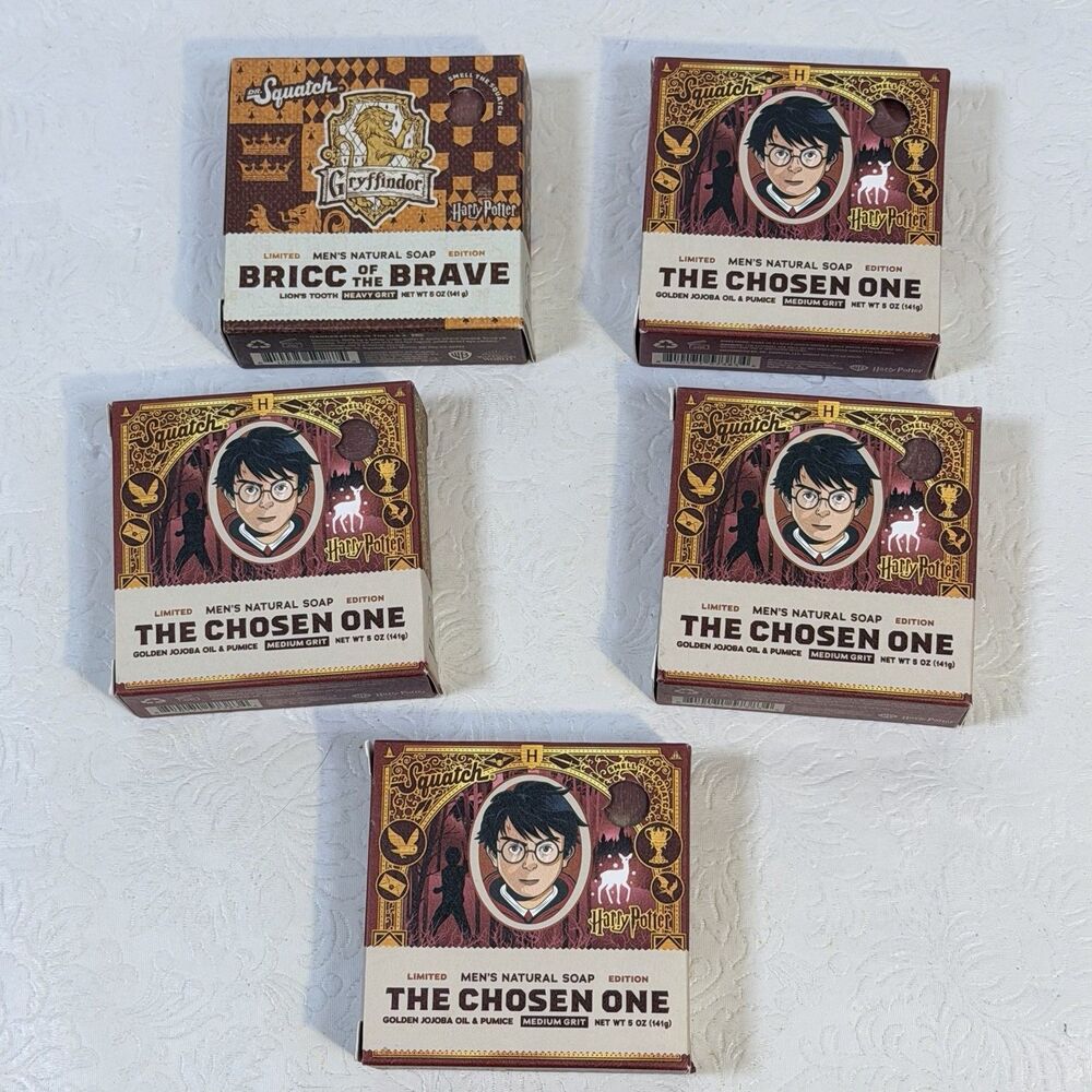 5 Dr Squatch Bar Soap x Harry Potter